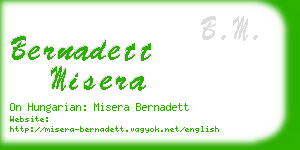 bernadett misera business card